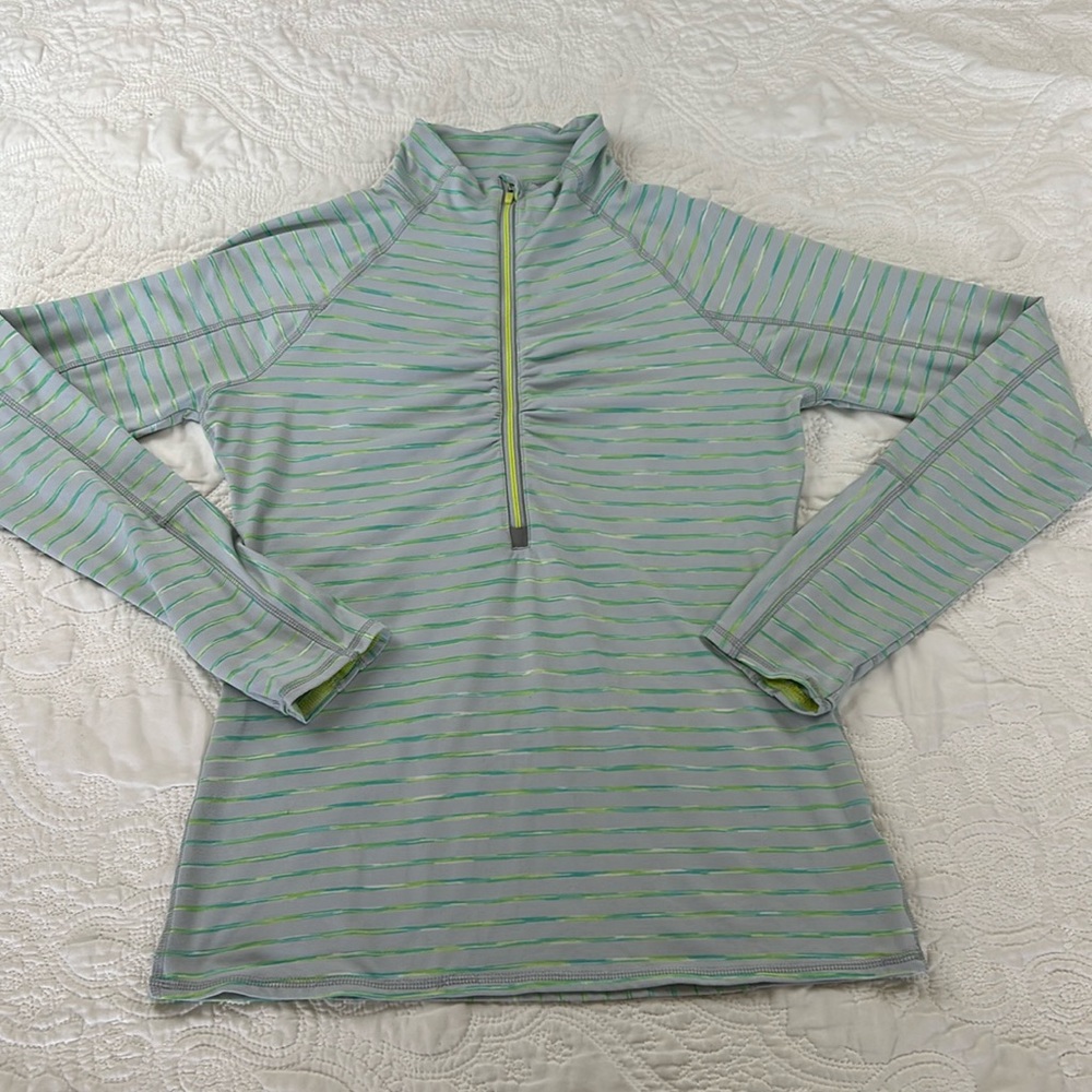 Athleta lightweight pullover 3/4 zip long sleeve women’s medium